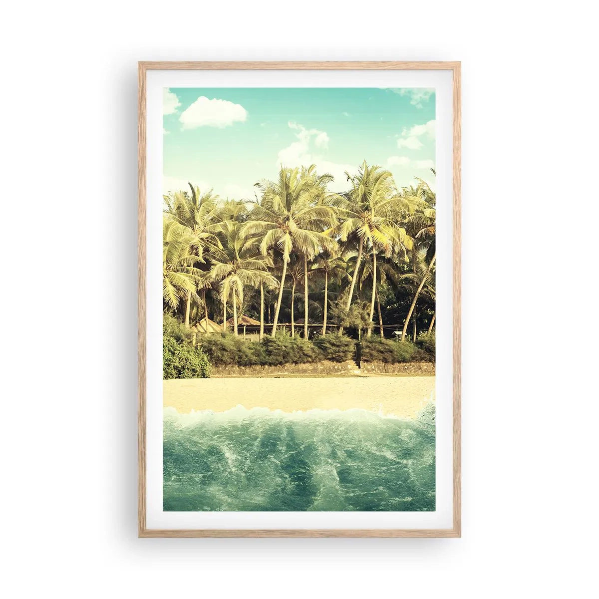 Plakat w ramie jasny dąb - A może tutaj? - 61x91 cm