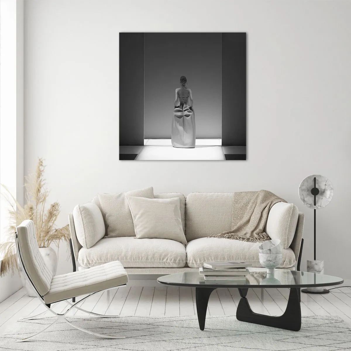 Obraz na szkle - Wyrafinowana prostota - 60x60 cm