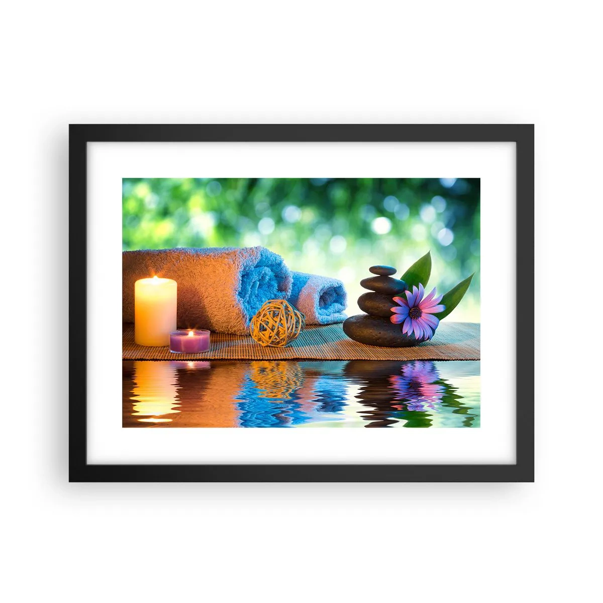 Plakat w czarnej ramie - Czas dla ciała - 40x30 cm