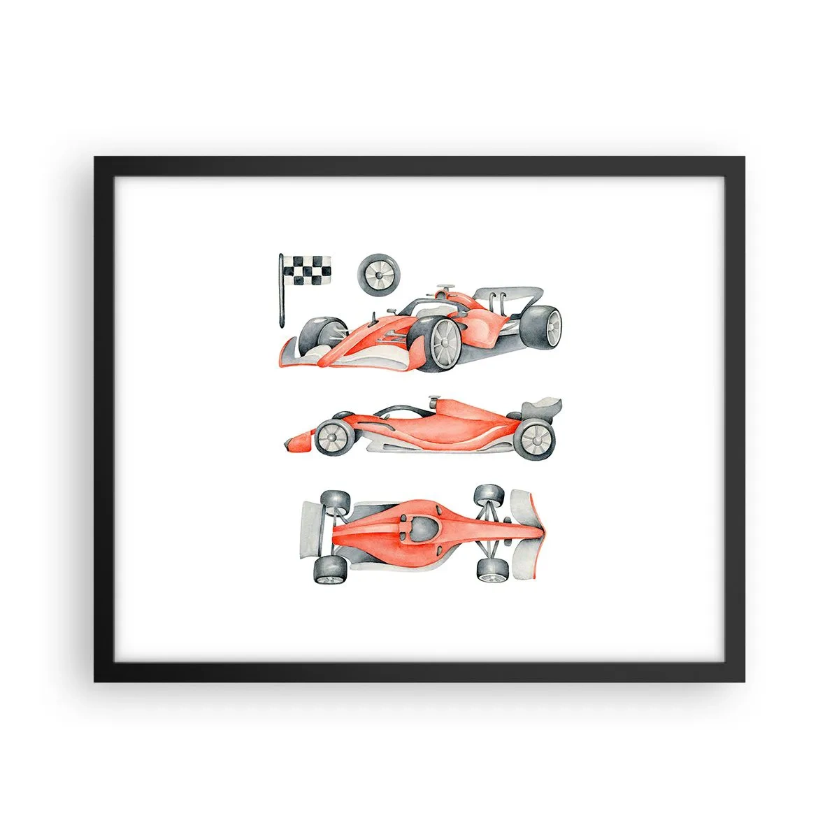 Plakat w czarnej ramie - Doścignąć marzenie - 50x40 cm