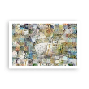 Plakat - Geometryczne przetasowanie - 91x61 cm