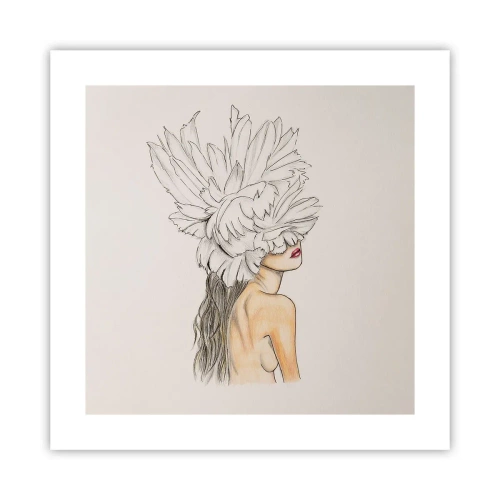 Plakat - Piękność ukoronowana - 40x40 cm