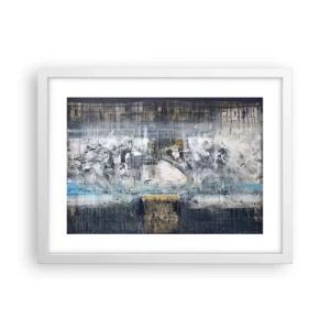 Plakat w białej ramie - Jak po lodzie, jak po grudzie - 40x30 cm