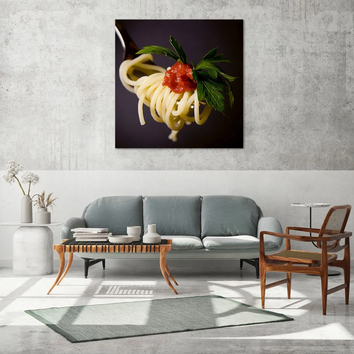 Obraz na szkle - Smakowity kęs - 60x60 cm