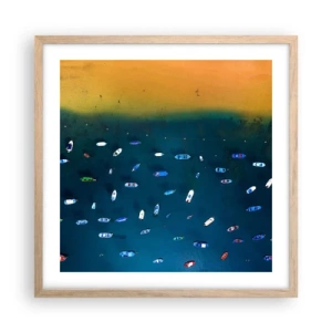 Plakat w ramie jasny dąb - Wakacyjna gra - 50x50 cm