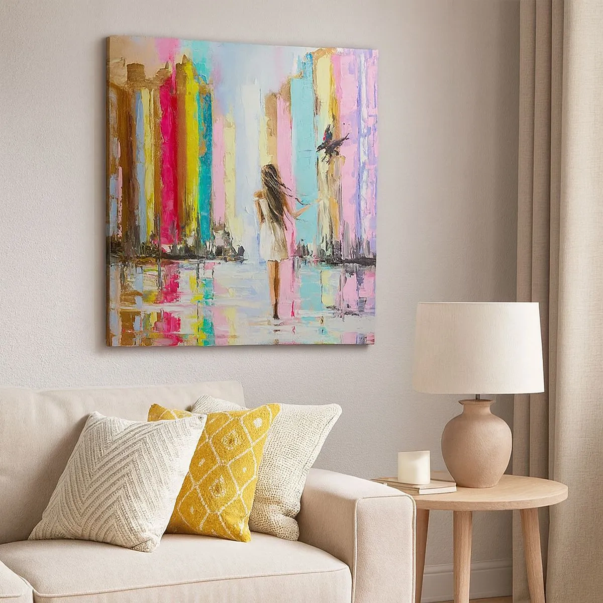 Obraz na płótnie - Idż za mną - 30x30 cm