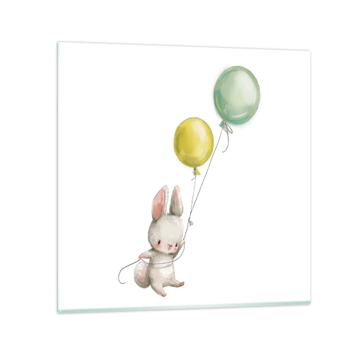 Obraz na szkle - Też polecę! - 50x50 cm