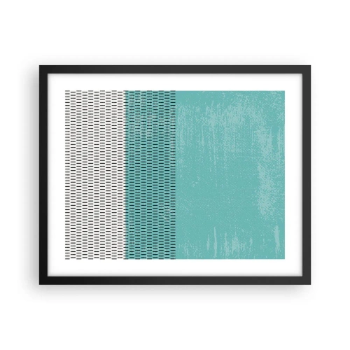 Plakat w czarnej ramie - Kompozycja zrównoważona - 50x40 cm