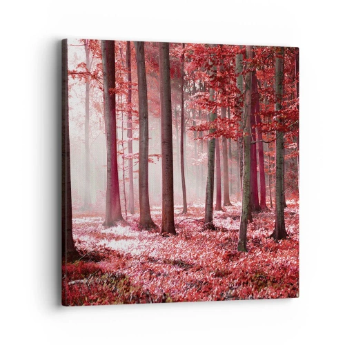 Obraz na płótnie - Czerwony równie piękny - 40x40 cm