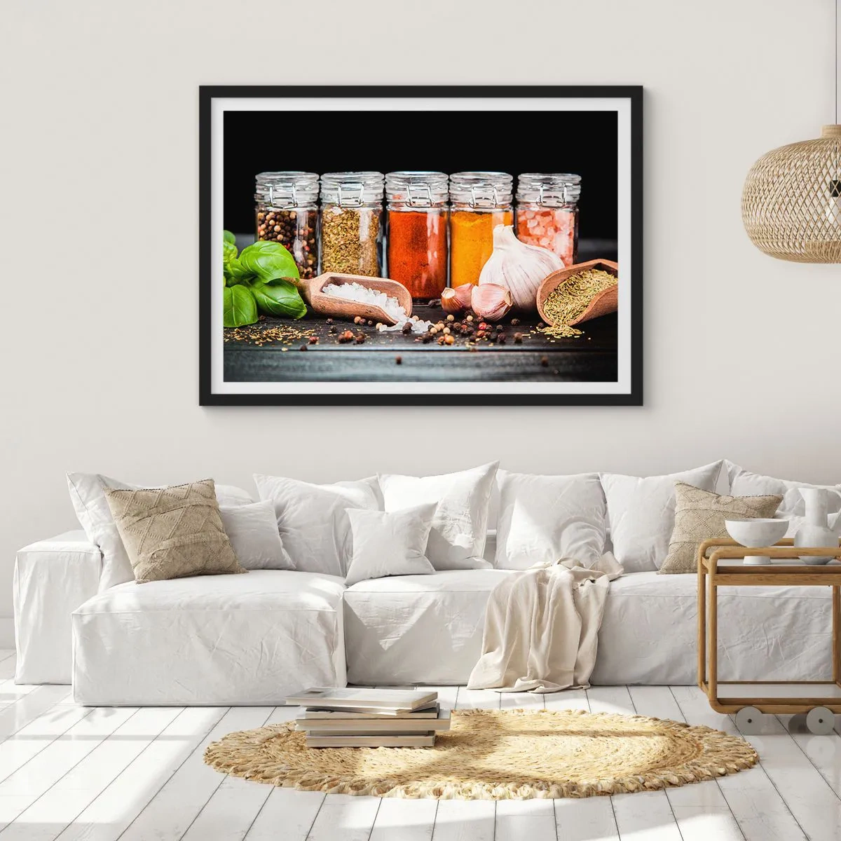 Plakat w czarnej ramie - Żeby życie miało smak - 50x40 cm