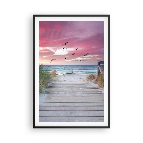 Plakat w czarnej ramie - Bałtycka impresja - 61x91 cm