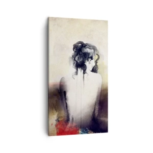 Obraz na płótnie - Łagodne linie, owalne kształty - 45x80 cm