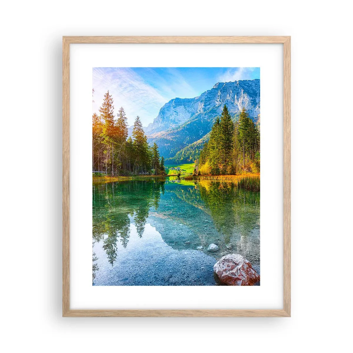 Plakat w ramie jasny dąb - Łagodność jesieni - 40x50 cm