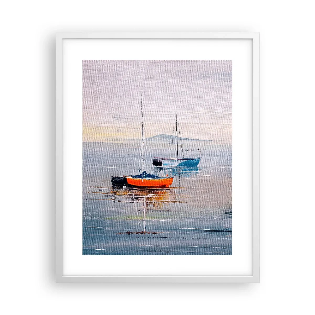 Plakat w białej ramie - Zasłużony odpoczynek - 40x50 cm