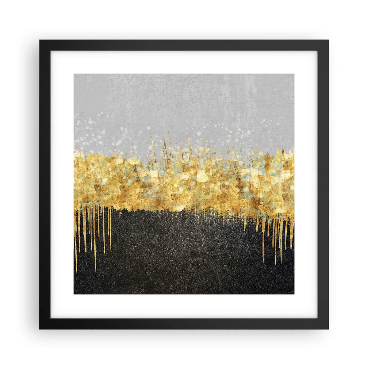 Plakat w czarnej ramie - W głąb i ku górze - 40x40 cm