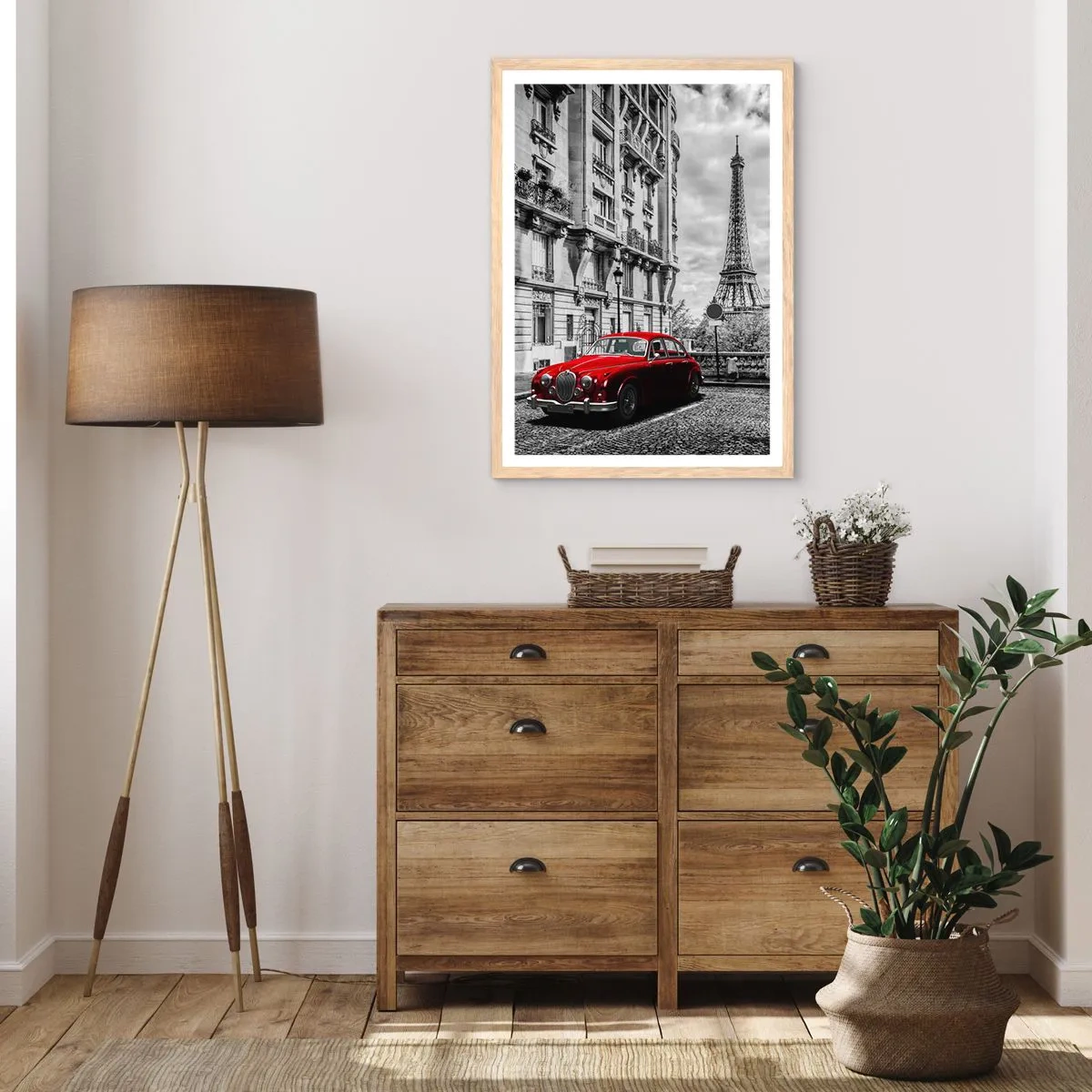 Plakat w ramie jasny dąb - Drapieżnik w mieście - 30x40 cm