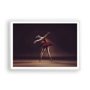 Plakat w białej ramie - Prima ballerina - 100x70 cm