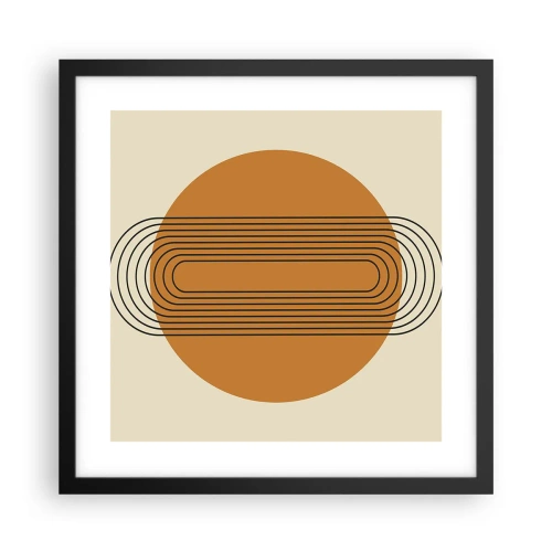 Plakat w czarnej ramie - Plan doskonały - 40x40 cm