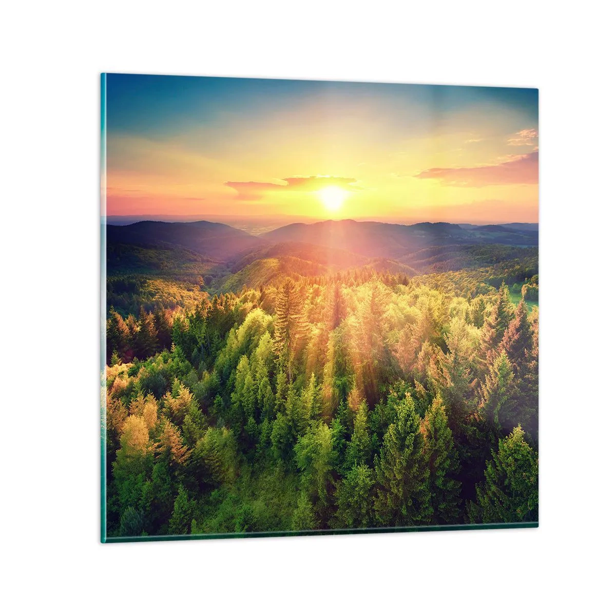 Obraz na szkle - Wierzchołki i szczyty - 60x60 cm