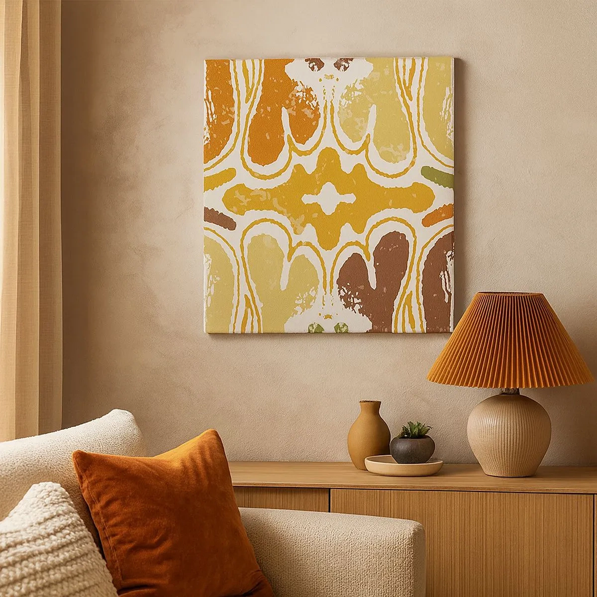 Obraz na płótnie - Abstrakcja sentymentalna - 30x30 cm