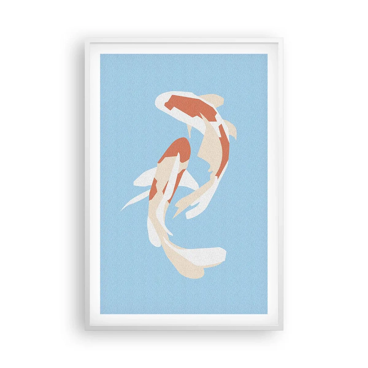 Plakat w białej ramie - Pływanie synchroniczne spontaniczne - 61x91 cm