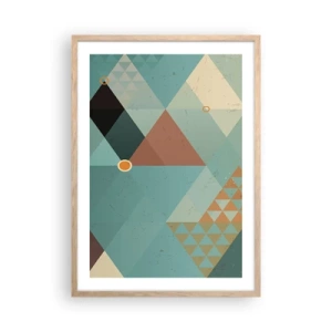 Plakat w ramie jasny dąb - Jedność wielości, wielość jedności - 50x70 cm