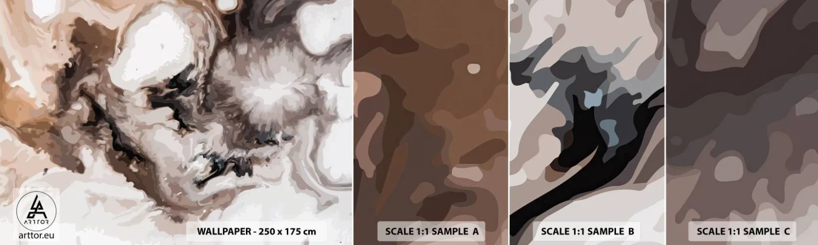 Fototapeta Próbka Samoprzylepna Deluxe Sticker - Narodziny galaktyki - Abstrakcja, Sztuka, Nowoczesny Wzór - 100x30 cm