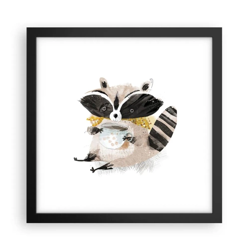 Plakat w czarnej ramie - Mój przyjaciel szop - 30x30 cm