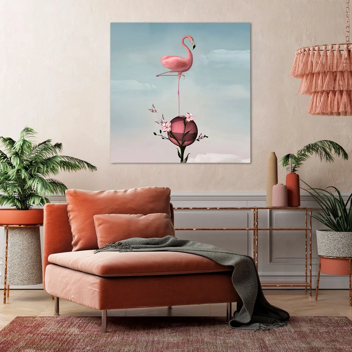 Obraz na płótnie - Alegoria piłki koszykowej - 70x70 cm