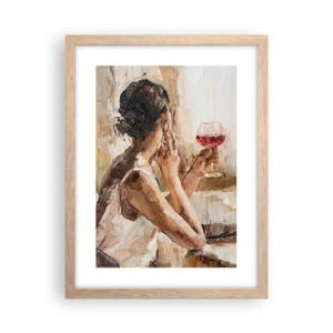 Plakat w ramie jasny dąb - Smak dobrej chwili - 30x40 cm