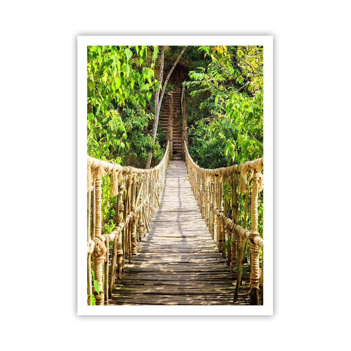 Plakat - Zawieszony w zieleni - 70x100 cm