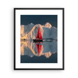 Plakat w czarnej ramie - Na krańcu świata - 40x50 cm