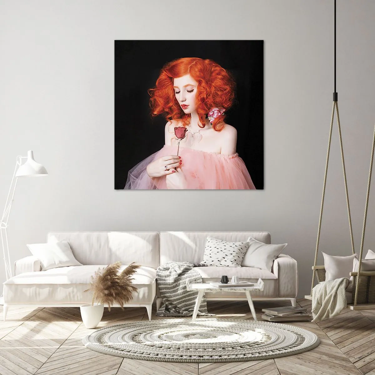 Obraz na płótnie - W barokowym stylu - 60x60 cm