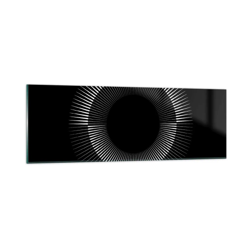 Obraz na szkle - Czarne Słońce - 90x30 cm