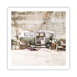 Plakat - Podróż czas zacząć - 60x60 cm