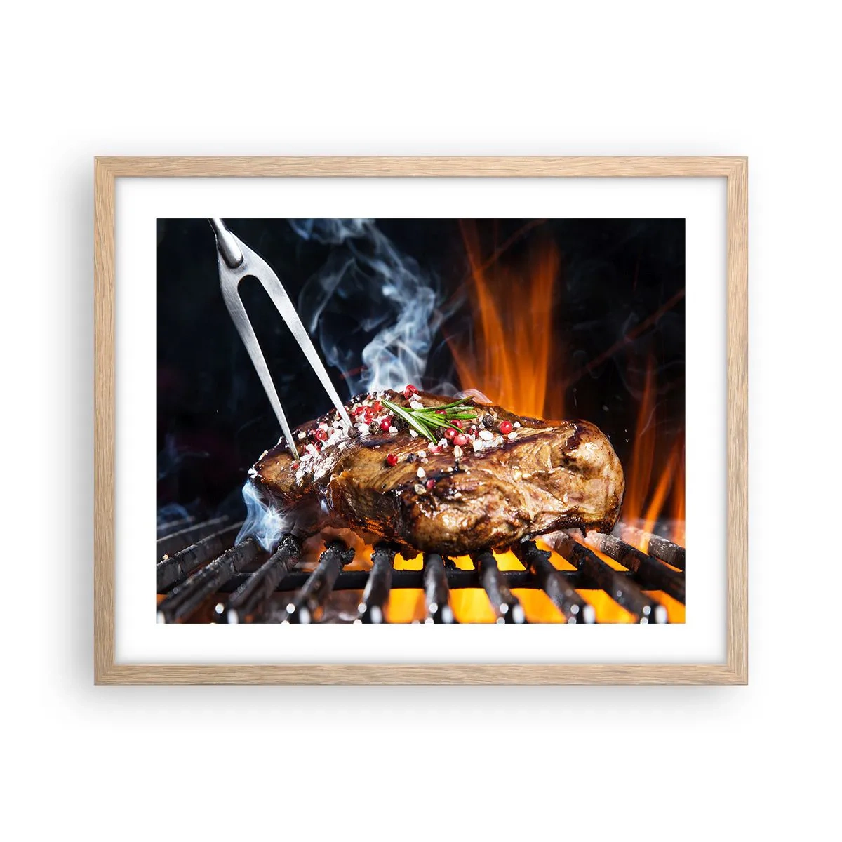 Plakat w ramie jasny dąb - Soczyste i wonne - 50x40 cm