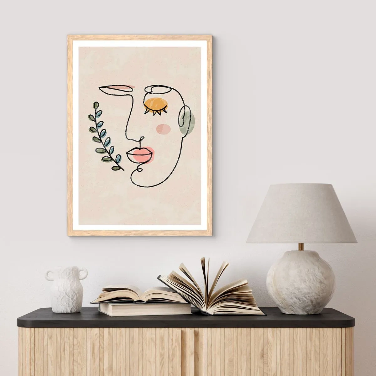 Plakat w ramie jasny dąb - Spokój odnaleziony - 50x70 cm