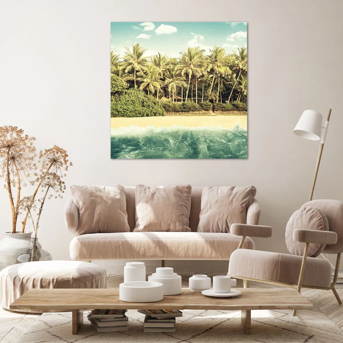 Obraz na płótnie - A może tutaj? - 60x60 cm