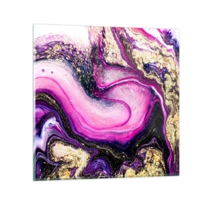 Obraz na szkle - Chwila za kulisami - 70x70 cm