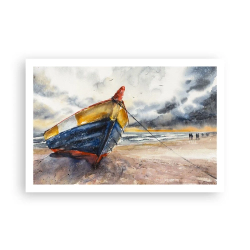 Plakat - Odpoczynek na brzegu - 91x61 cm