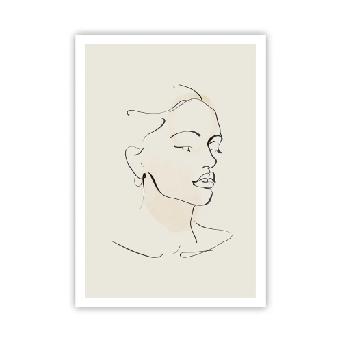 Plakat - Pewną kreską - 70x100 cm