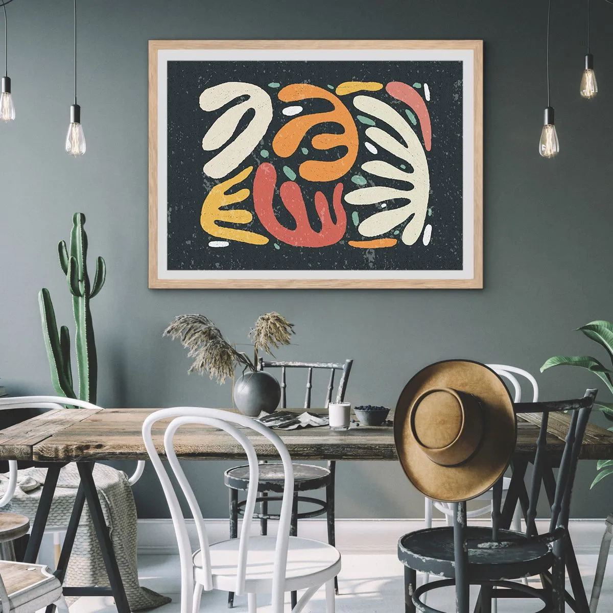 Plakat w ramie jasny dąb - Kompozycja – zaraz cię schwytam - 70x50 cm