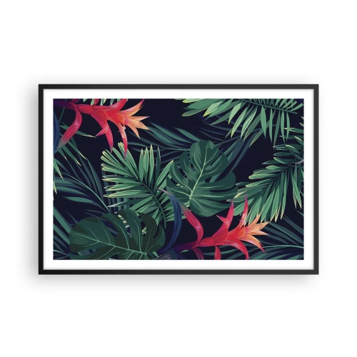 Plakat w czarnej ramie - Zapłonąć w zieleni - 91x61 cm