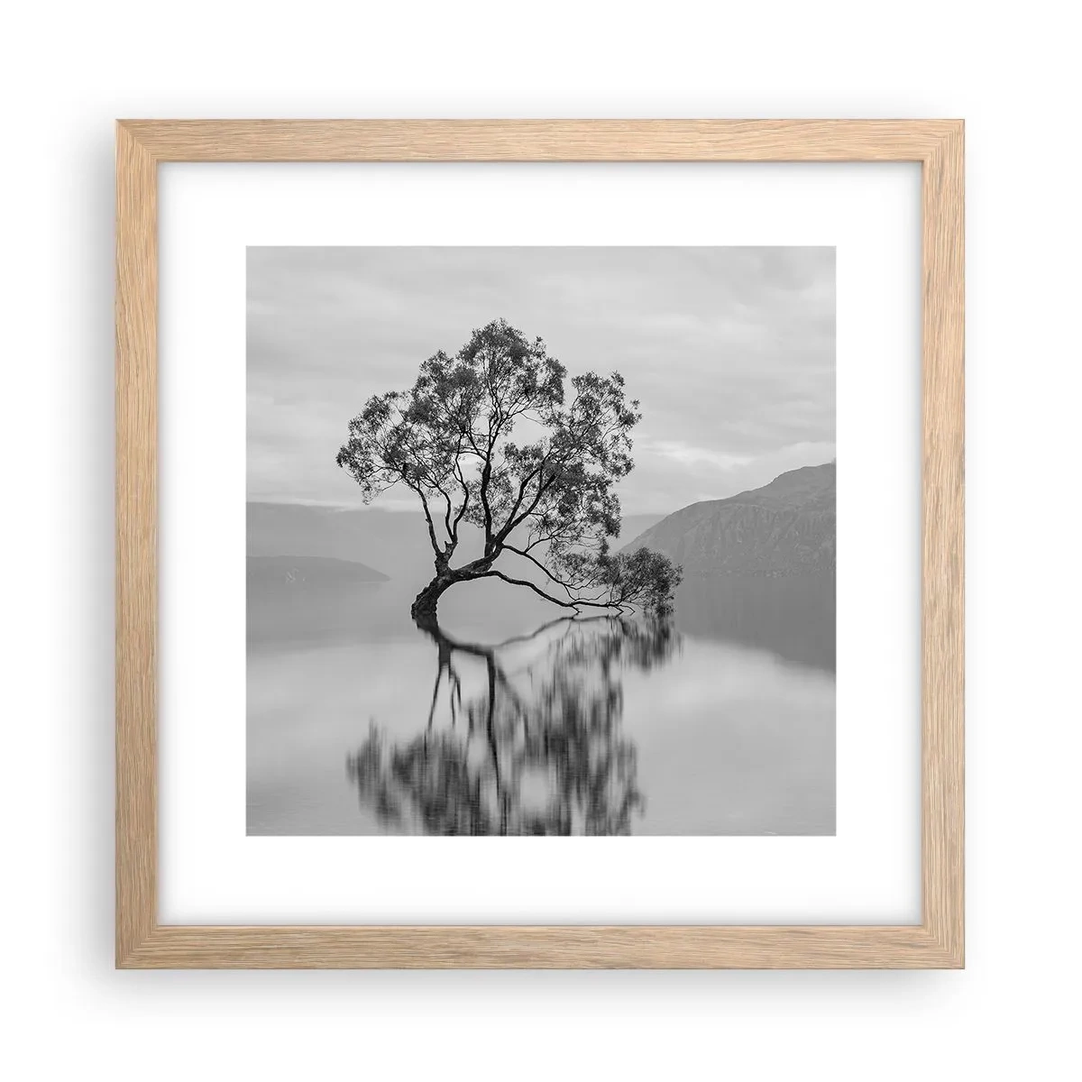 Plakat w ramie jasny dąb - Jest taki kraj - 30x30 cm