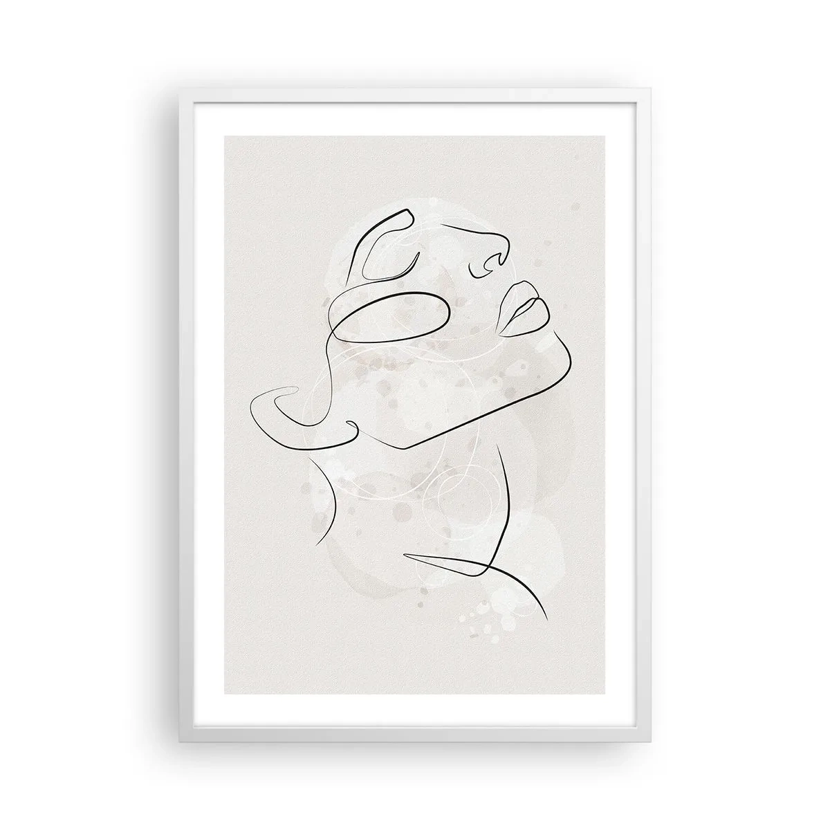 Plakat w białej ramie - Zarys marzenia - 50x70 cm