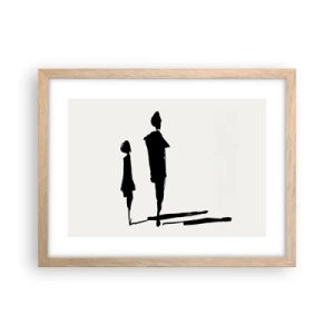 Plakat w ramie jasny dąb - Na pewno razem? - 40x30 cm