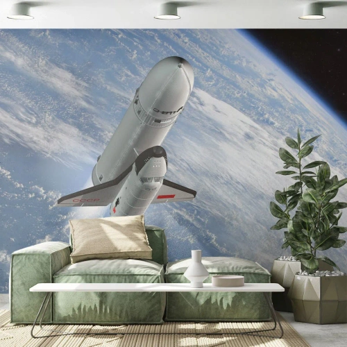 Fototapeta Premium Sand - Kosmiczne wniebowstąpienie - Kosmos, Sputnik, Rakieta Kosmiczna - 450x315 cm