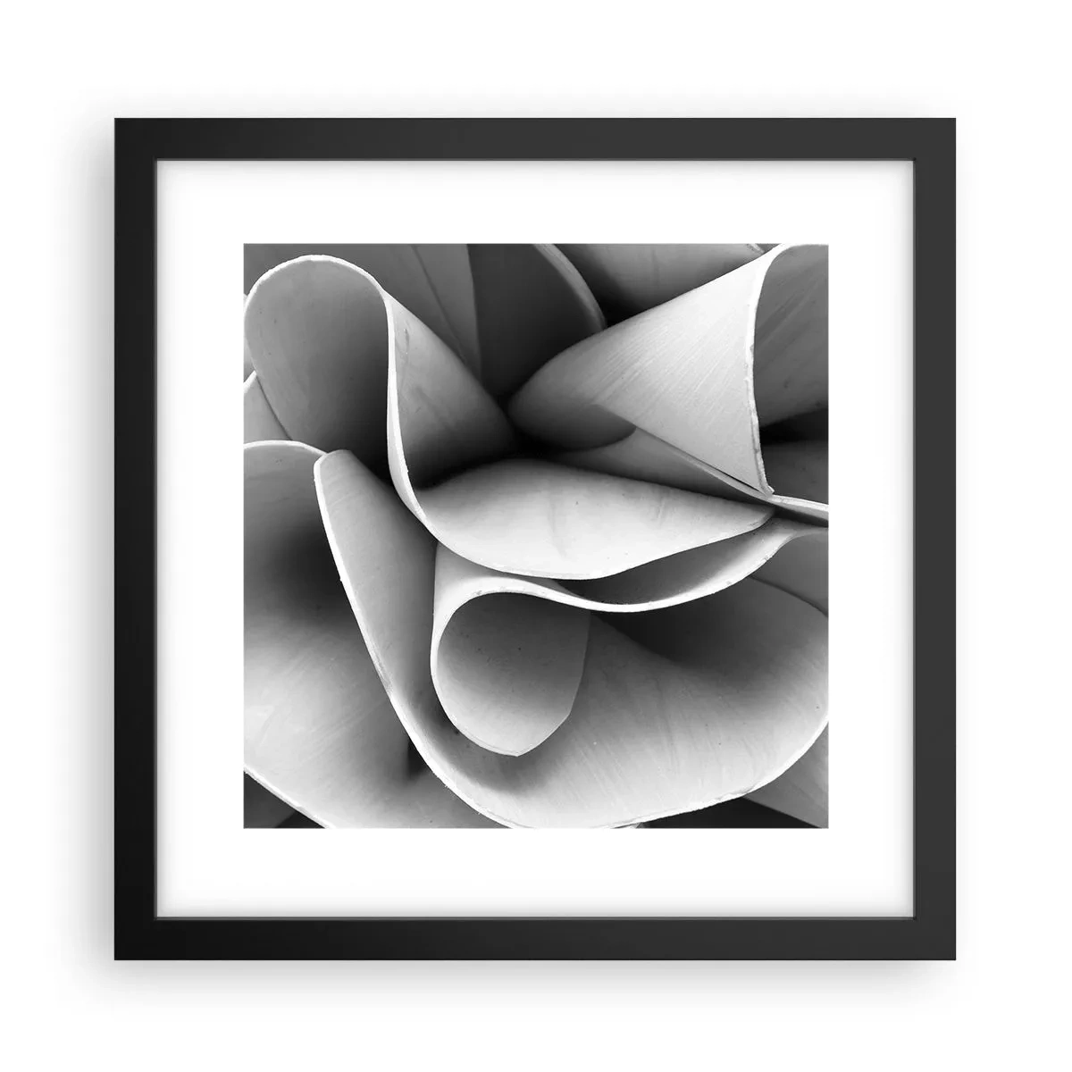 Plakat w czarnej ramie - Dzieje się w przestrzeni - 30x30 cm