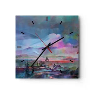 Zegar ścienny - Pod życzliwym niebem - 40x40 cm