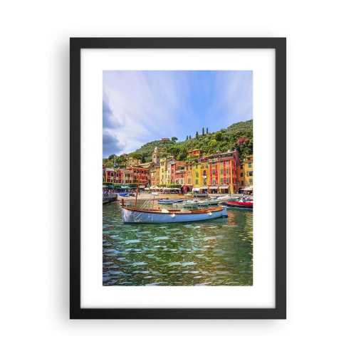 Plakat w czarnej ramie - Włoskie przedpołudnie - 30x40 cm